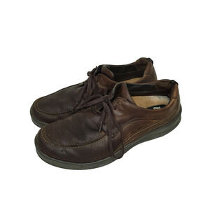 SAS Shoes Mens Size 12 N Brown Leather Lace Up Walking Made In USA Comfort Shoe